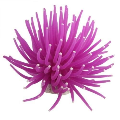 Practical Aquarium Fish Tank Sea Artificial Fake Coral Ornament Decoration Purple