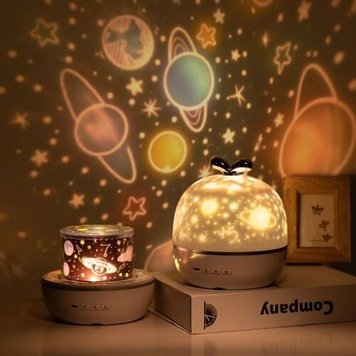 Projector Light Dream Rotation Starry Sky Projection Night Light Kids Room Bedroom Creative Romantic Universe Ocean Projector