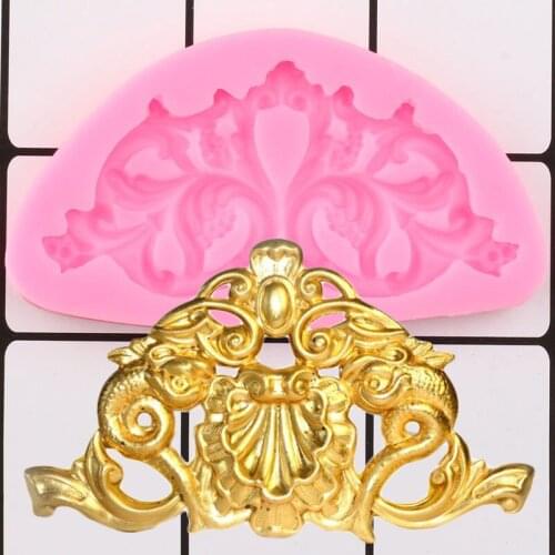 Sugarcraft Relief Cake Border Silicone Cake Decorating Tools Cupcake Topper Fondant Mold Candy Polymer Clay Chocolate Molds