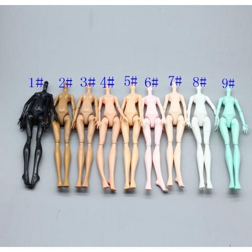 DIY 9Colors Imitation Demon Monster Dolls Naked Body Without Head For Monster Dolls Fairytales 11 Joints Doll Bodies er020