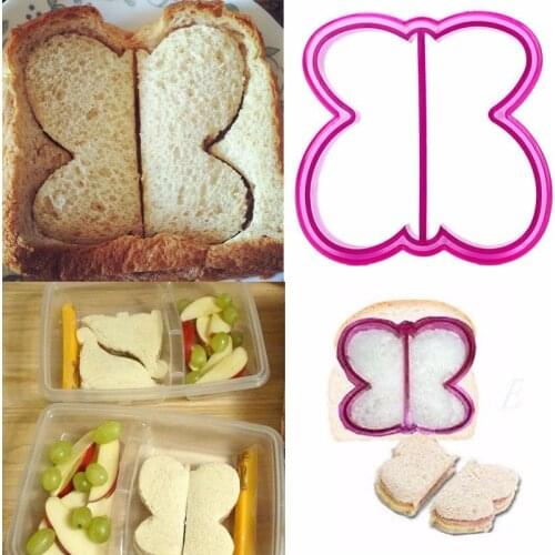 Butterfly Shape Sandwich for Kids Bento Lunch Cookie Bread Presses Sandwich Cutter Cake Toast Mold Cake Tools