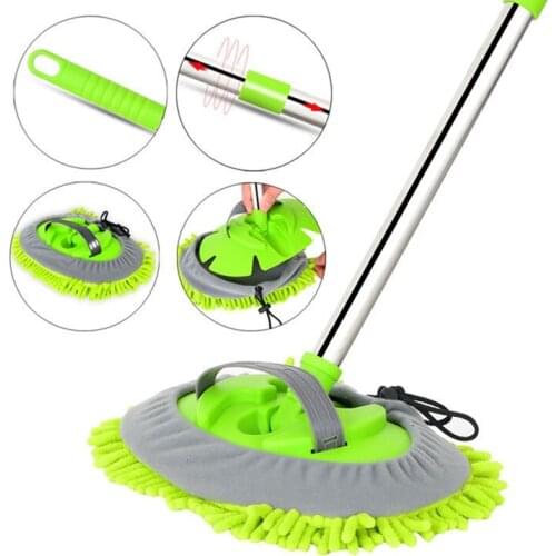 Car Wash Brush Cleaning Mop Car Cleaning Tools Telescoping Long Handle Chenille Broom Car Cleaning Brush