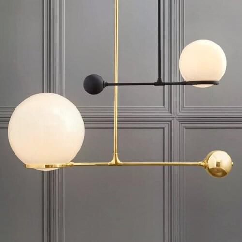 Nordic postmodern chandelier Quality Glass light Fixture Modern Chandelier Simple Round Lamp light Living Room dining Room