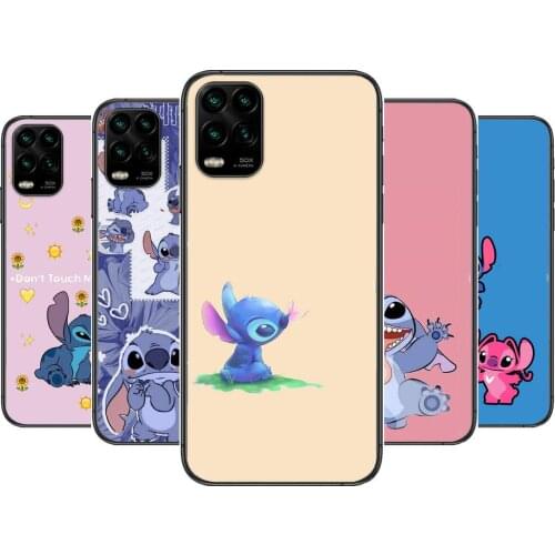Stitch Ear cartoon Phone Case For XiaoMi Redmi Note 11 10 9S 8 7 6 5 A Pro T Y1 Anime Black Cover Silicone Back Pre style cover