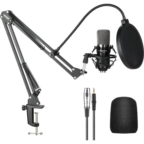 Neewer NW-700 Studio Condenser Microphone Kit for PC Karaoke Youtube Professional Recording Broadcast Mikrofon with Stand