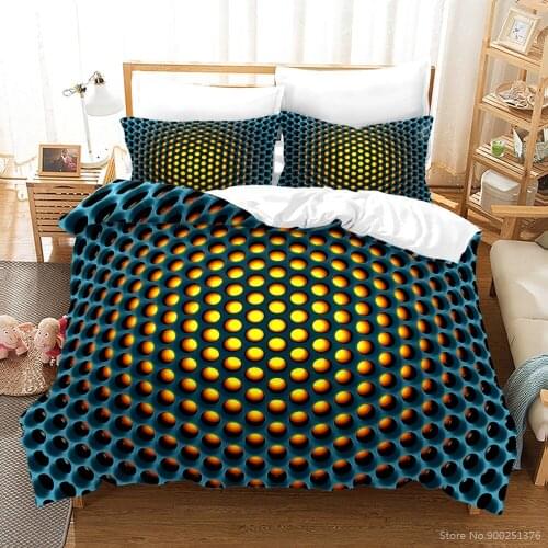 Honeycomb 3D Printed Twin Full Queen King Size Bedding Set Soft Duvet Cover with Pillowcase Set Comforter Cover Set Home Textile