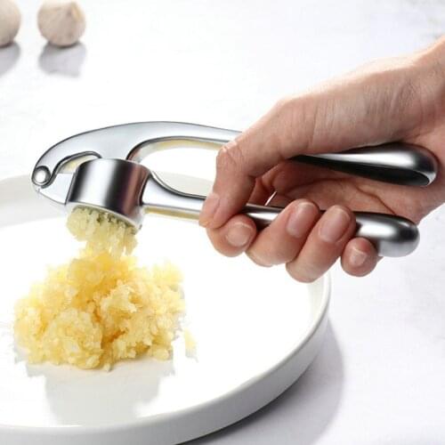 High quality manual garlic press hand garlic grinder kitchen garlic tools minced garlic mill zinc alloy garlic grater crusher