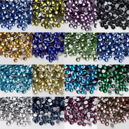 High Quality Non Hot Fix Rhinestone/ Diy Decoration Glue on Nail Ait Rhinestone Stones Ss2-ss30 DMC Flat Back Rhinestone Strass