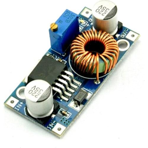 XL4015 DC-DC BUCK Step Down Adjustable Power Supply LED Lithium Charger Module Board 5A Max DC 5V-30V To 0.8V-24V 300KHz DIY KIT