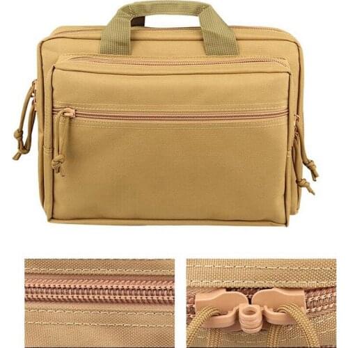 Tactical Handgun Bag Hand Carry Backpack Airsoft Pistol Case Holster Military Carrier Soft Paddle Glock Multi-tool Kit Accessory