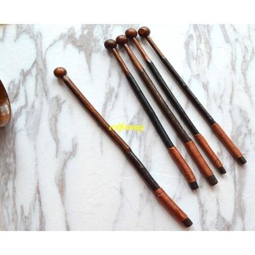 100pcs/lot Fast shipping 20*1.3cm & 18*1.3cm Natural Branches Nanmu Coffee Stir Sticks Creative Coffee dipper stick