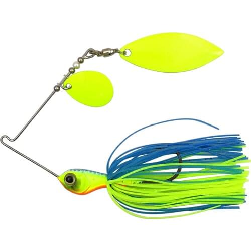 10g/14g Spinner Bait with Spoon Wobblers Metal Jig Jigging lure Swimbait Spinnerbait fishing tackle For trout Pike bass Peche