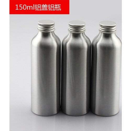 150ml Cosmetics Aluminum Bottle Aluminum Cover Ppressure High Quality Sample Bottle 10PCS/LOT