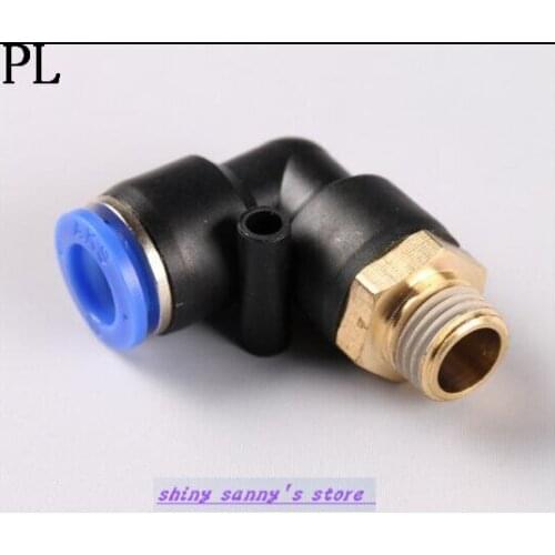 30Pcs/Lot PL4-M5 4mm to M5" Pneumatic Connectors Elbow Fitting BSPT