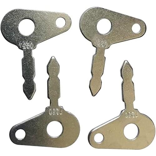 4) Keys for Massey Ferguson MF231 MF240 MF250 MF253 MF270 MF282 MF290 1250