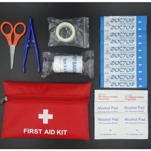 16*11CM 8pcs Outdoor First Aid Emergency Survival Medical Bag Medicine Drug Pill Box Car Survival Kit Storage Case Car Styling