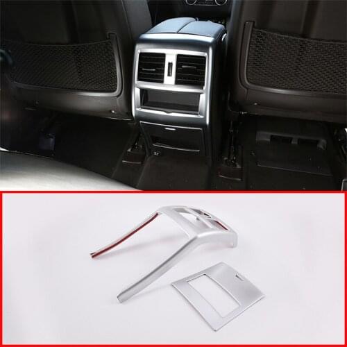 Car Accessories Interior Rear Air Vent Protection Frame Cover Decoration Trim For Mercedes Benz GLE GLS ML GL 2012-2019 2 Pcs
