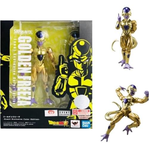 BANDAI S.H.Figuarts DRAGON BALL Original Yellow Gold Frieza Action Figures Collection Model Toy Anime Figures Toys for Kids