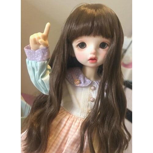 BJD Doll Wig applicable to 1-3 1-4 1-6 size ultra-soft milk silk wig curls doll accessories