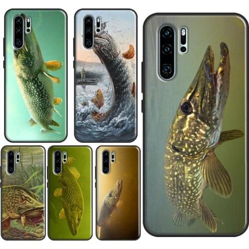 Pike Fishing Bait Spinner Case For Huawei P40 Lite P30 P20 Pro Nova 5T P Smart 2019 Mate 20 Lite Honor 20 10i 8X 9
