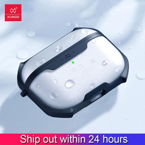 Xundd For Apple AirPod 3 Case Wireless Bluetooth-compatible Earphone Case Shockproof Tranparent Silicone Airbags Cover With Hook