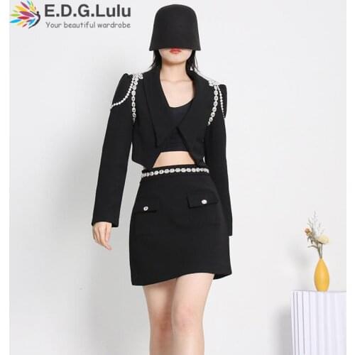 Женские костюмы с юбкой E.D.G.Lulu China At AliExpress