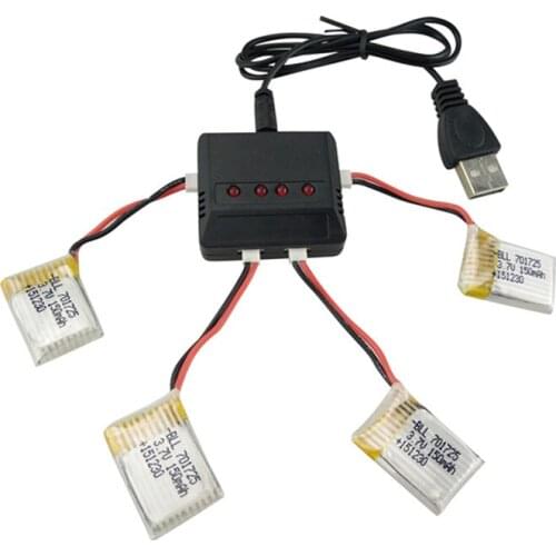 H8 3.7V 150mAh Mini Lipo Battery and Charger for RC H8 Mini Quadcopter