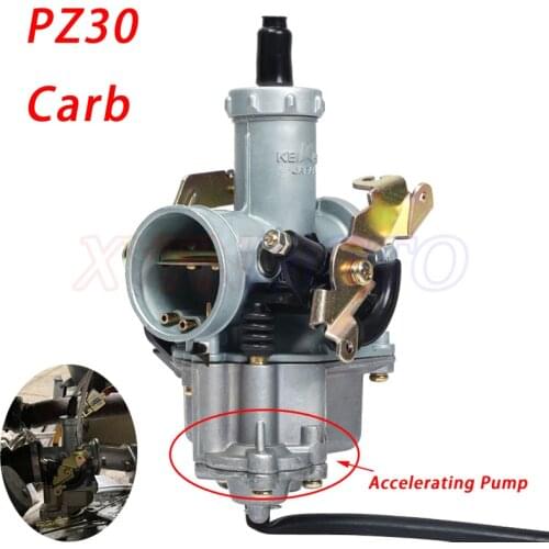 30mm PZ30 Carburetor Power Jet Accelerating Pump for 200cc 250cc Motocross Pit Dirt Bike ATV