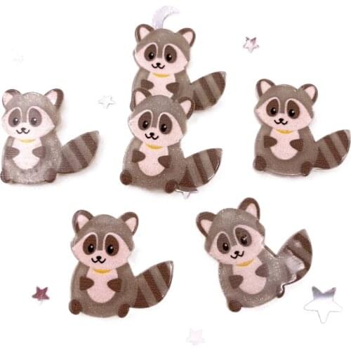 Colorful Mix Lovely Glitter squirrel Flatback Acrylic Sheet plane Miniature Pattern Applique DIY Scrapbook Home Decor Craft OJ11