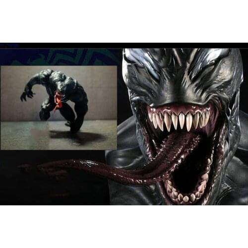 1:64 Doll Venom Movie Hero Scene Ornaments DIY Stereoscopic Dollhouse Decoration Diorama Model Miniature Toys