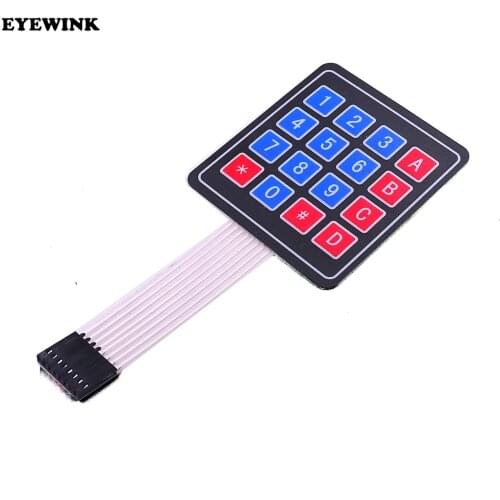 100PCS 4*4 Matrix Array/Matrix Keyboard 16 Key Membrane Switch Keypad