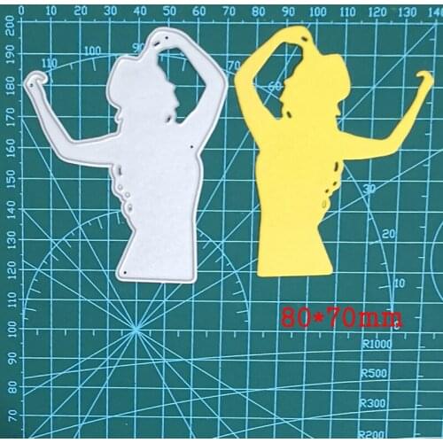 Metal Cutting Dies Women Wear Hat 2021 New Craft Die Cuts Stencil For Diy Scrapbook Paper Cards Embossing Knife Blade Punch Die