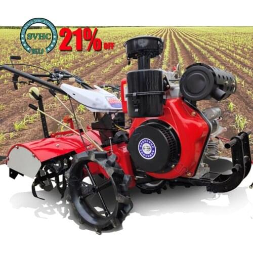 Multifunctional agricultural gasoline small plow ditching machine orchard diesel household rotary cultivator