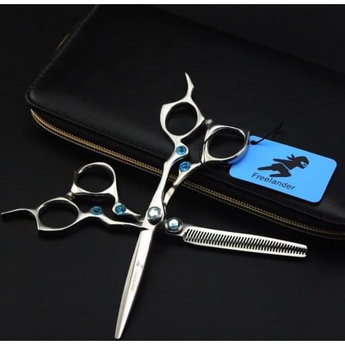 High Quality Salon 6 inch Professional Hairdressing Scissors 440c Steel Barber Hair Scissors Set Hair Scissors Makas