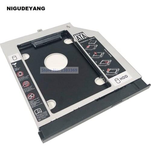 SATA 2nd Hard Drive SSD HDD Module Caddy Frame Adapter for Lenovo ThinkPad E570c E570 E575 With Bezel and Bracket