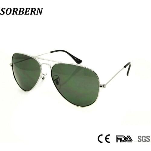 SORBERN Pilot Sunglasses Men 3025 58mm Sun Shade lunette de soleil masculino Gradient Lens Sun Glases Women UV400