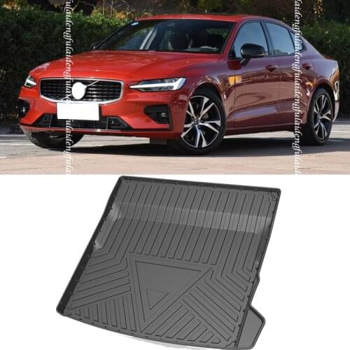 For Volvo S60 2020-2021 All weather Car pad Cargo TPO Mat Rear Trunk Tray Liner Carpet Car Styling Accessories