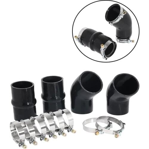 High Quality Silica Gel Upgraded Silicone Black Intercooler Boot Kit For Dodge Cummins 1994-2002