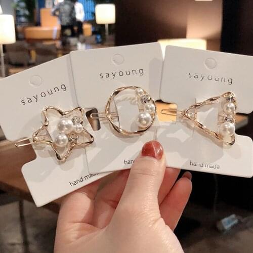 1PC New Fashion Women Girls Hairpins Girls Cute Hollow Star Heart Hair Clip Delicate Mental Hair Pin Hair Accessories заколки