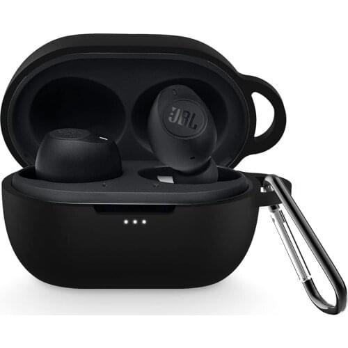 Protective Silicone Case Soft Shock Scratch Protection Cover for JBL Tune 115 TWS 115TWS True Wireless Earbuds with Keychain