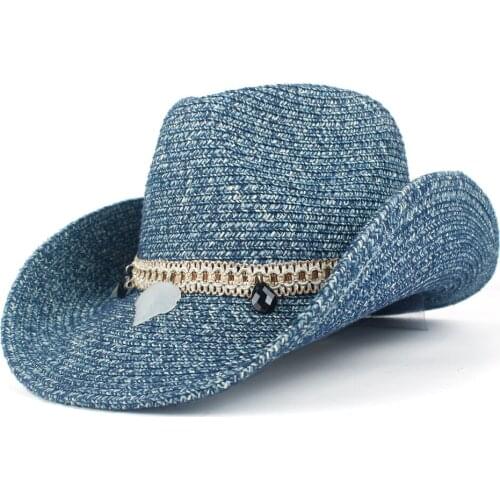 2019 new Women Hollow Western Cowboy Hat fascinator Lady Summer Straw Bohemian Tassel Sombrero Hombre Beach Cowgirl Jazz Sun Hat