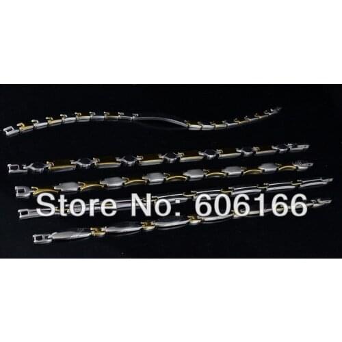 5 style MIX 8" 8.5" Stainless Steel Bracelet Girl Womens Chains Bracelets Fashion Jewelry