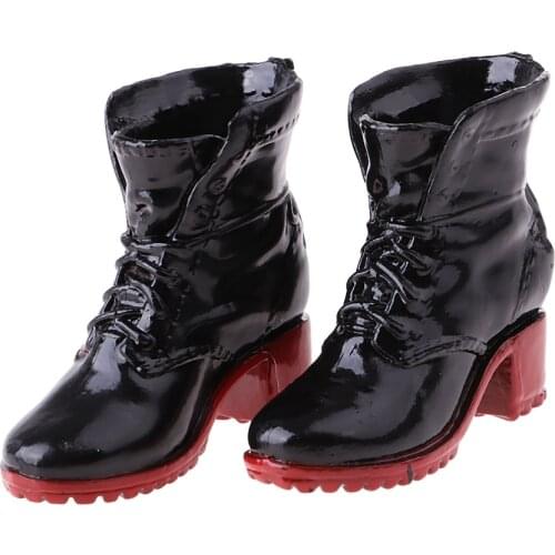 1/6 High Glossy Boots fit for 12inch Female Action Figure Toys Fashion Accs