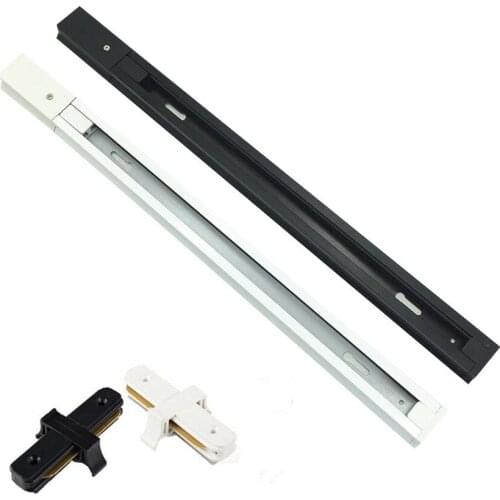 10pcs/lot 0.5m/1m LED track light rail aluminum track lighting fixture rail Universal rails track rail 2 wire