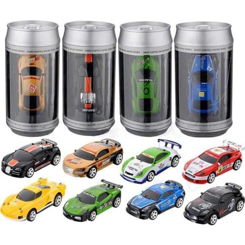 Hot Sales 20KM/H Sport R/C Racer Coke Can Car Mini Radio Remote Control Vehicle RC Micro Racing Toys 2 Frequency Gifts for kids