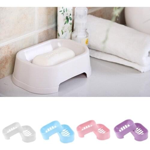 2 Bathroom Kitchen Sponge Soap Dish Box Shower Soap holder Protect From Soak