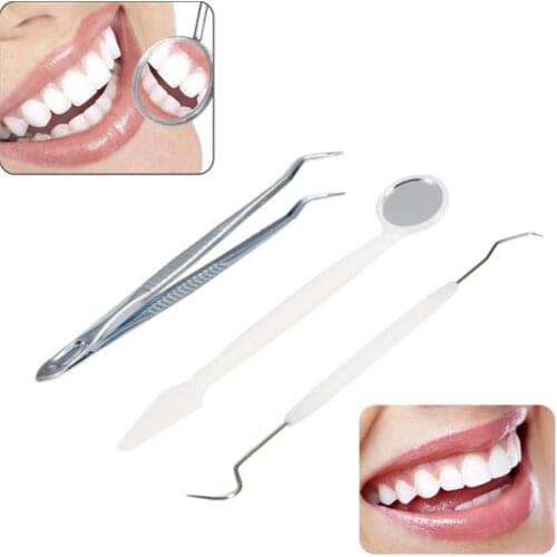 3PCS/Set Dental Mirror Dental Tool Set Mouth Mirror Dental Kit Hygiene Examinations Oral Care Teeth Clean Tool