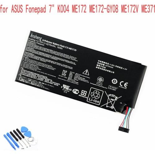 Ansheng Original C11-ME172V 4270mAh battery For Asus Fonepad 7" K004 ME172 ME172-GY08 ME172V ME371 ME371MG Mobile phone
