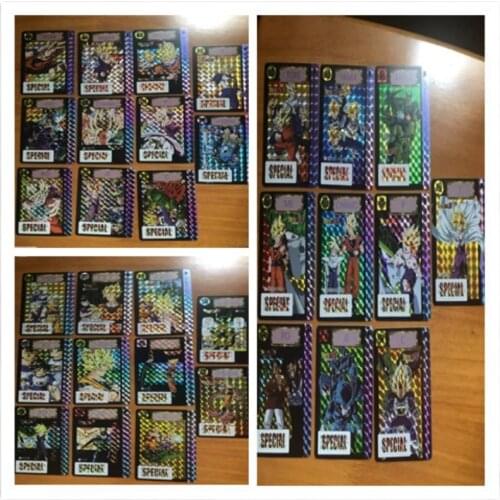 BANDAI Dragon Ball Imitation of The Original Bomb Style Cell Son Goku Game Flash Card 32 Sets of Out-of-print Collection Cards
