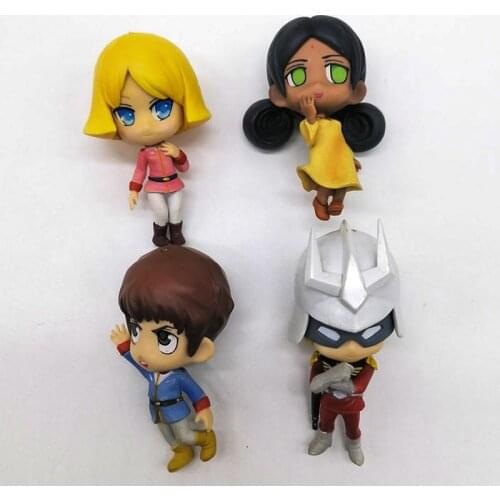 Bandai Gundam Action Figure Model Toy Lacus Clyne Athrun Zala Amuro Ray Stella Russier DIY Keychain Pendant Collection Gifts